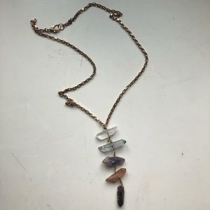 Anthropologie Gold-Tone Chain with Crystals